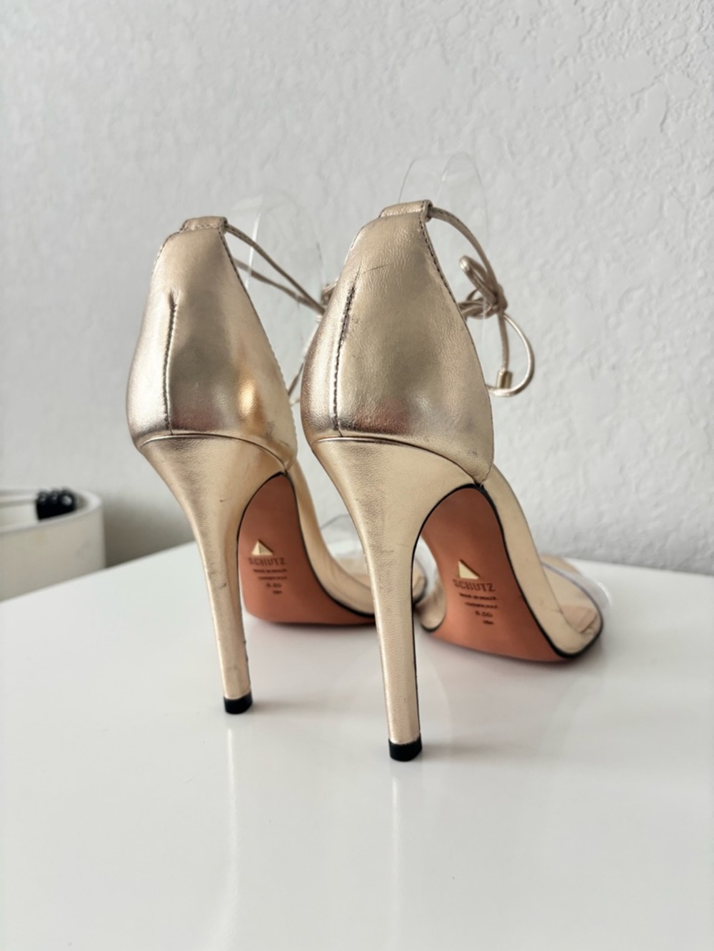 SCHUTZ
Women's Josseana Open Toe Nubuck High-Heel Sandals Size 8.5 - Picture 8 of 11